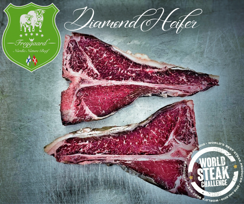 Freygaard Nordic Nature Diamond Heifer Porterhouse Steak John Davidsons