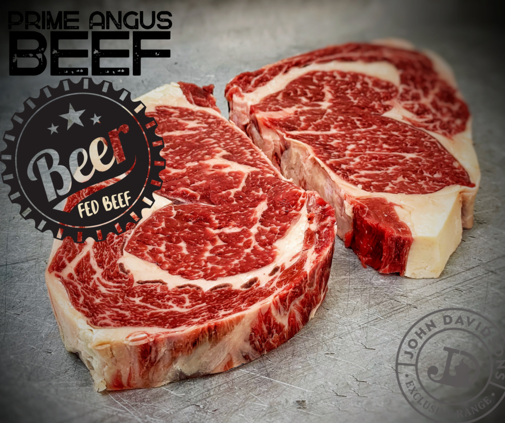 Prime Angus Beer Fed Ribeye Steak John Davidsons 3730