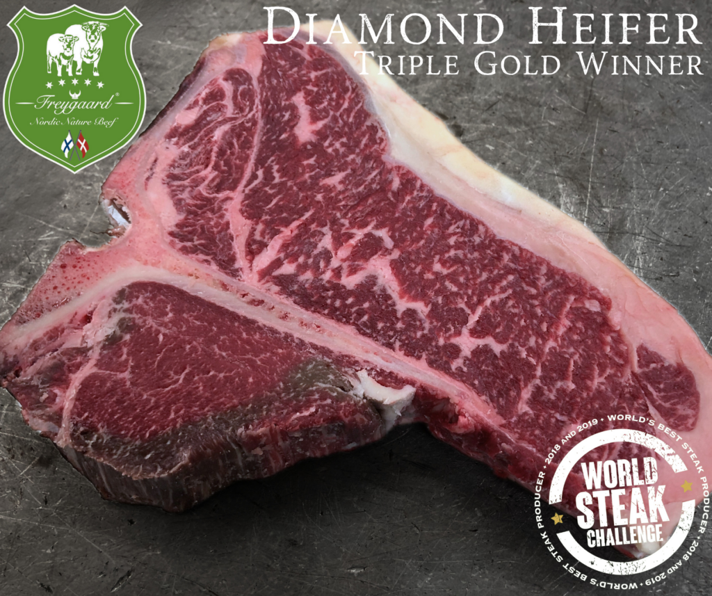 Freygaard Nordic Nature Diamond Heifer T Bone Steak - John Davidsons